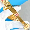 Luksusowy zegarek RLX Clean Mechanical Watch Automatyczny diament Dail 41 mm złota odporna na szafirę Sapphire Fashion Busines