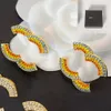925 Silver High-end Brand Designer Earrings Letter Stud Stainless Steel Earring Women Crystal Pearl Eardrop Diamond Earring Wedding Party Jewelry Gifts With Box