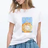 Petit Prince Impression Blanc Grande Taille T-shirts À Manches Courtes Femmes Fi Tés Décontracté Carto Vêtements Féminins D'été Haut Col En O 95St #