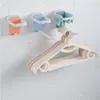 Hangers Actie!3 PCS Wandmontage Magic Kleerhanger Organizer Metgezel Opvouwbare Opbergrek Houder Kast Kasten Ruimte Savin