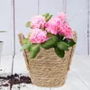 Basket Planters Indoor Plants Rattan Wedding Table Decor Straw Flower Pot Big Flowerpot Covers 240318