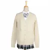 Escola JK Uniforme Camisola Casaco Anime Cosplay Trajes Cardigan Outerwear Camisola 10 Cores Lg-mangas Tricô Casaco Para Meninas o0p1 #