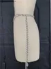 Ceintures de chaîne de taille Ceinture pour femmes sexy 2021 Nouveaux vêtements de rue Robe décorative en chaîne en métal avec chaîne de fouet épaisse réglable Design de mode pour femmes Y240329