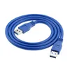 2024 USB 3.0 Standard Złącze przewodu adaptera EXTEDNING MALE MAŁNEM KABLEJ 1M1. Kabel rozszerzony dla USB 3.0