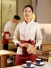 2023 Lente Nieuwste Restaurant Vrouwen Chinese Fi Werkkleding Catering Hotel Personeel Uniformen Hotpot Winkel Logo Custom Shirt o0Fy #