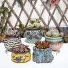 Plantenbakken Nieuwe Paarse Zand Succulente Bloempot Handbeschilderd Oude Pilecreative Keramische Pot Retro Keramische Bloempot Zonder Groene Planten