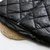 고품질 후드 그리드 패턴 인터레이어 코트를 가진 여성을위한 플러스 사이즈 겨울 재킷 엑스트라 큰 크기 중간 길이 두꺼운 코트 P1MZ#