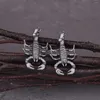 Boucles d'oreilles pendantes en acier inoxydable, Animal Scorpion goutte mode femmes unisexe gothique Punk oreilles bijoux cadeau de Club de fête