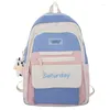 Zaino impermeabile alla moda per il tempo libero in nylon moda studente universitario maschio donna Harajuku Cool Bagpack Laptop Kawaii zaino da viaggio