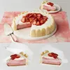 Baking Tools 150Pcs Cake Slice Container Clear Triangle Dessert Box Reusable Food Packing Plastic Mousse Cheesecake Take Out