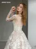 nuovissimo Wedding Dr A-Line per la sposa Princ Sweetheart con maniche staccabili su misura Taglie forti Abiti da sposa K7Mu #