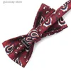 Bow Ties Nowa muszka Paisley dla mężczyzn Kobiety Klasyczne garnitury kwiatowy bowtie na imprezę ślubne męskie dziobki