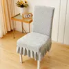 Housses de chaise housse élastique anti-rayures Jacquard en forme de diamant extensible pour salle à manger cuisine protecteurs de siège anti-sale