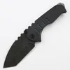 Cuchillo plegable de supervivencia CK7803 de alta calidad 5Cr13Mov Black Stone Wash Tanto Point Blade G10 / Mango de acero para acampar al aire libre Senderismo EDC Cuchillos plegables de bolsillo