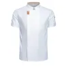 Jaqueta de chef para homens e mulheres, manga curta, camisa de cozinheiro, padaria, restaurante, garçom, uniforme, top, acessórios, abril, chef, casaco q1sp #