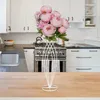 Vasos de metal para flores de casamento, peças centrais, grande vaso de exibição