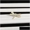 Spille, spille Simpatico libellula per le donne Spilla animale placcato oro di lusso Pin Cor Gioielli Prom Accessori da sposa Consegna di goccia Dhg7N