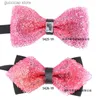 Bow Ties Męska muszka krystaliczna kołnierz Bankiet klub nocny Super Flash Diamond Wedding Wedding Problem Potowce Ties Y240329