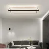Plafondlampen Nordic LED-licht Moderne luxe aluminium vierkante woonkamer studeerkamer slaapkamer woondecoratie Binnenverlichtingsarmaturen