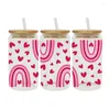 Autocollants de fenêtre Saint-Valentin UV DTF Tasses Wrap Autocollant DIY Étiquette Transfert Étanche Impression D9566