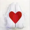 Scarpe da passeggio di alta qualità 2024 Spring Love Pelle bianca Aumento degli amanti delle sneakers sportive BX01