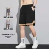 Été nouveaux vêtements d'extérieur sport et Shorts décontracté és pour hommes Instagram mince séchage rapide pantalons en soie glacée lâche et décontracté Capris