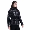 Santelon Winter Casual Court Parkas avec ceinture épaisse Puffer Vestes Manteaux pour femmes Fi coupe-vent imperméable chaud vêtements d'extérieur t6oF #