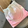 Klassisk designer 24p crossbody väska tote lyxig chenel diamantmönster quiltade axlar kvinnor mode rosa myntvitt kedja medium