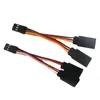 Relojes de pared 5 PCS JR/Futaba Estilo Servo 1 a 2 Y Cables de arnés Cable divisor Macho Hembra Cable de extensión para modelos RC 7 cm