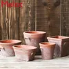 Vazen Handgemaakte Vintage Terracotta Kleur Bloempot Stoare Succulent Tuin Bodemcultuur Europese HighEnd Tuindecoratie Lucky