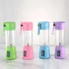 Juicers Electric Juice Mixer Portable Handheld USB Personlig mjölk Smoothie Mixer Cup som används för hempicknick och kontor Purplel2403