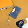 Designer Luxury Denim Victorine Portefeuille zippe clé Purse à bandoulière Fashion Fashion Carte de crédit décontractée Holder Top Quality 82958 M82961 M47515 M313058