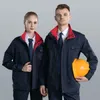 Vêtements de travail Fi pour hommes femmes Ctrast couleur uniformes d'atelier durables réparateurs automobiles combinaisons de travail mécanique S-5xl F01d #