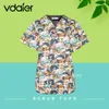 Groothandel Cott Carto print uniform beauty sal Pet shop uniform Fi Slim Fit scrub kleding vrouwen Medische scrub tops W7Xo #