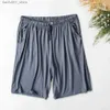 Shorts pour hommes shorts en soie modulaires Summer pour hommes shorts de pyjama gardez les shorts pour hommes au frais et confortable entièrement assortis