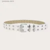 Cinturones de cadena de cintura estilo punk Y2K cinturón para mujer moda doble fila estrella llamativo cinturón decorativo para mujer Y240329