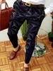 Pantalones casuales de negocios para hombre, pantalones largos rectos con estampado de patrones geométricos, ropa de calle de moda para primavera y otoño 240319