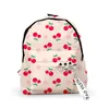 Backpack Cartoon Fruits Cherry Pineapple Strawberry Backpacks Boys/Girls School Bags 3D Print Keychains Oxford Waterproof Small