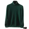 Pull à col roulé pour hommes 100% vison Cmere Pull hommes 2023 Automne et hiver Grande taille Pull tricoté en vrac Garder chaud Top Hommes Jumper 50pD #