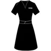 Эстетическая униформа, летний костюм с короткими рукавами для красоты Sal, женская одежда для спа-косметолога, одежда для массажа в отеле, корейский комбинезон 06F1 #