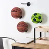 Ganchos bola rack de basquete suporte de exibição de parede suporte de montagem prateleira de rugby metal esportes cabide universal bolas planta