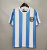 1978 1986 1998 Argentinas Retro Soccer Jersey Maradona 1996 2000 2001 2006 2010 Kempes Batistuta Riquelme Higuain Kun Aguero Caniggia Aimarフットボールシャツ