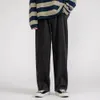 Coreano Fi Homens Calça Jeans Perna Larga 2023 Outono Nova Streetwear Reta Baggy Calças Jeans Masculino Calças de Marca Z42D #