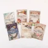 Presentförpackning 30 ark retro anteckningar material papper ram blommor växter hand gardin dekorativ skrivande estetiska scrapbooking leveranser