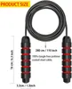 Trening fitness Ważony uchwyt PVC powlekany drut stalowy Regulowany prędkość Pomijanie Lina Jump Rope 240322