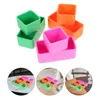 Dinnerware Sets 6 Pcs Multifunction Silicone Lunch Box Boxes Cupcake Liners Silica Gel Container