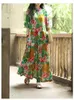 Casual Dresses China Ethnic Dress Women's Summer 2024 Loose Retro Chinese Short Sleeved