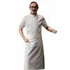 Jaqueta de chef de alta qualidade, mangas curtas, unissex, uniforme de cozinha, restaurante, café, padaria, barbeiro, garçom, camisa de trabalho I0Ux #