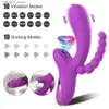 Andere Massageartikel 3-in-1-Klitoris-Saugnapf-Vibrator, weiblicher Klitoris-Saugnapf-Vakuumstimulator, gefälschter Penis, Sexspielzeug für Erwachsene, 18 Q240329