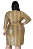 3XL 4XL 5XL Hiver Plus Taille Dres Femmes Tenues Lg Manches V Cou Serpent Impression Club Sexy Dr Gros Dropship C8jN #